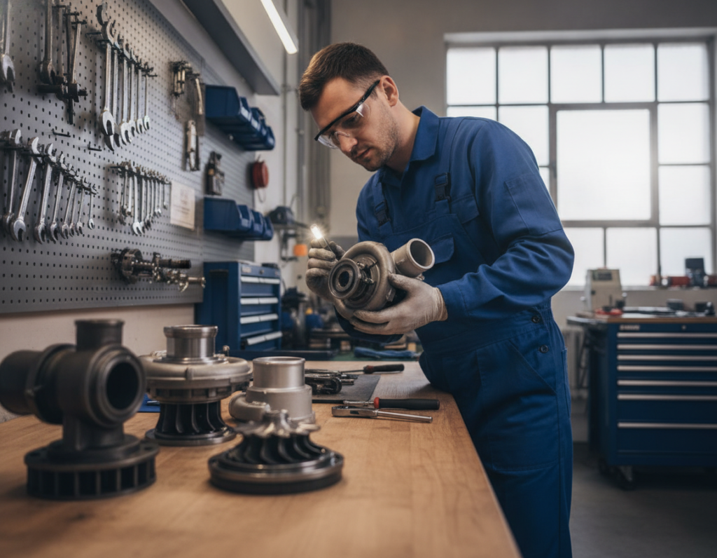 proces regeneracji turbosprężarki